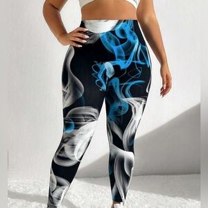 Women’s Tie-Dye Printed High Waist Stretchy Athletic Leggings